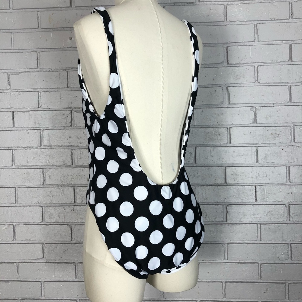 La Blanca Dot Goose Reversible One Piece Swimsuit - Picture 4 of 13